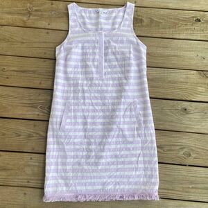 Southern Tide Purple Sky Stripe Corrine Dress XS